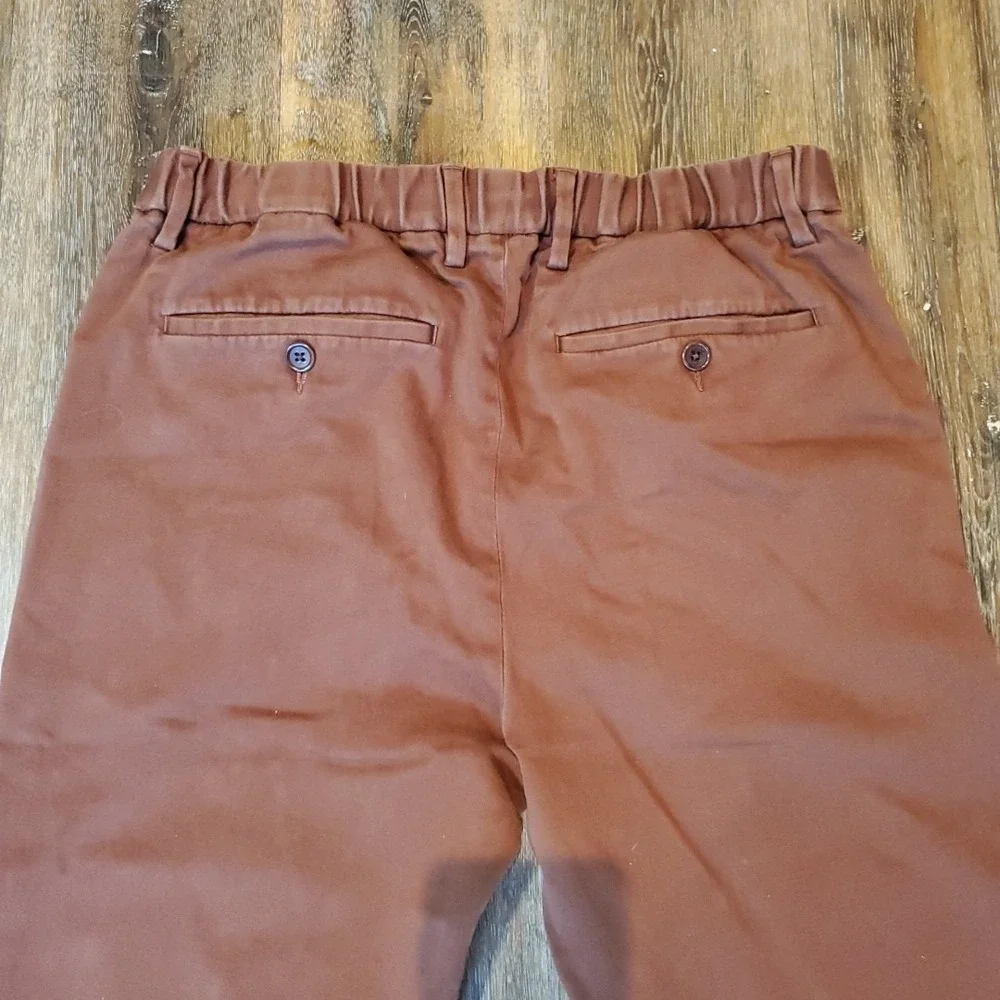 Banana Republic Burnt Sienna Slim Fit Traveler Chino 32 x 32 Stretch
